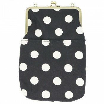 大西賢製販 Ripple がま口2WAY ショルダーバッグ ドット ブラック GA27-A032【送料無料】