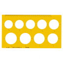 テンプレート NO116M 円定規 1-843-0016【送料無料】