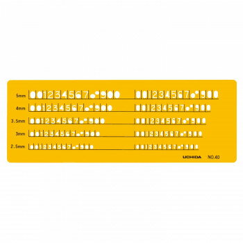 テンプレート NO40 数字 1-843-1040【送料無料】 メール便対応商品