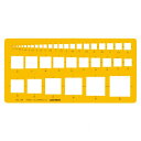 テンプレート NO104 角定規 1-843-0104【送料無料】 メール便対応商品