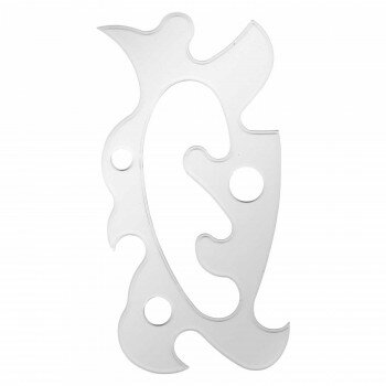 万能雲型定規 エッジ付 中型　014-0016【送料無料】 メール便対応商品