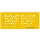 テンプレート NO3 数字 1-843-1003【送料無料】 メール便対応商品