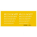テンプレート NO6 数字 1-843-1006【送料無料】 メール便対応商品
