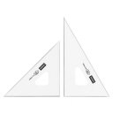 三角定規 15cm×2mm 面取り 目盛りなし 1-809-1521【送料無料】 メール便対応商品