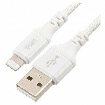 OHM AudioComm断線に強いライトニングケーブル TypeA 1m SIP-L10EAH-W【送料無料】 メール便対応商品