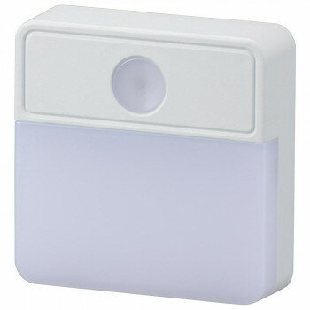 OHM 薄型LEDナイトライト 明暗センサー式 電球色 NIT-ALA6MSQ-WL【送料無料】