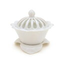 日本香堂 香炉 白磁 花型 有田焼 79155【送料無料】