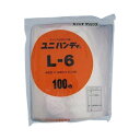 セイニチ チャック付ポリエチレン袋 ユニハンディ チャック付手さげ袋 透明タイプ L-6 100枚【送料無料】