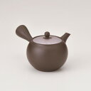 竹春 黒泥小丸蓋紫マーブル帯網 急須 Y3032【送料無料】