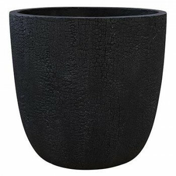グリーンポット 植木鉢 バーウッド ラウンド ブラック 40cm GA-2843BK【送料無料】