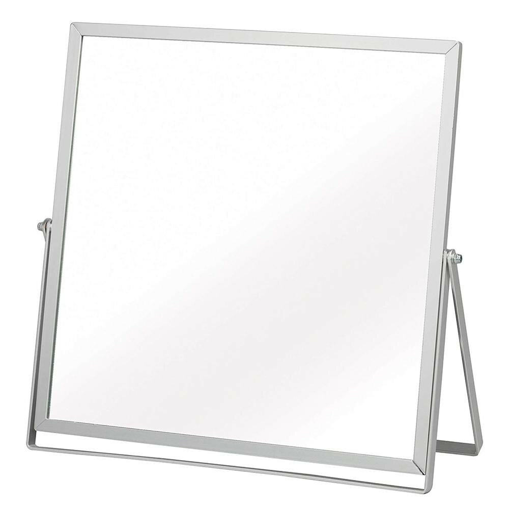 アルミフレーム卓上ミラー スクエア L SV NK-248【送料無料】