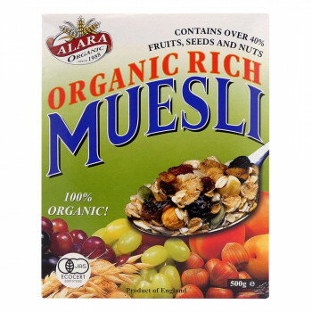 アララ オーガニック リッチミューズリー 500g 6セット【送料無料】