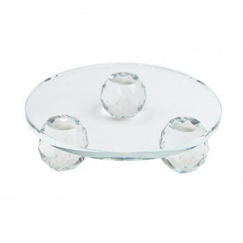 フラワーアレンジ クリスタル台 ラウンド クリア 200 K-2693【送料無料】