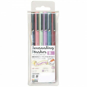 別倉庫からの発送の為、お客様都合の返品は出荷前、出荷後に変わらずキャンセル費用、往復送料が発生いたします。 北海道、沖縄、その他特殊地域については送料加算になります。詳しくは送料ページをご確認ください。「お客様都合でのキャンセルの場合、キャンセル料などの手数料が発生いたしますので予めご了承ください。」「メーカーより取り寄せ商品のため、在庫状況によっては欠品・廃盤の可能性があります。あらかじめご了承ください。」毎月・毎日のやりたいことうや目標・アイディアなどを専用マーカーで記録・管理!色も豊富なので日誌や手紙、ジャーナリングなどに最適です。サイズ個装サイズ：7×17×2cm重量個装重量：50g仕様インク:水性染料ペン先:極細(0.3mm)セット内容ブラック35・コーラルピンク・70ペパーミント・78オーキッド・73ティール・28バーガンディ(各1本)生産国日本・広告文責（株式会社T3コーポレーション・072-963-7660）fk094igrjs