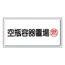 ユニット 高圧ガス標識 空瓶容器置場・燃 827-18【送料無料】