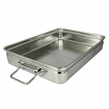 スギコ 18-8手付番重バット(丸棒取手) SH-4735-08H(中・浅型8cm) ST0983【送料無料】