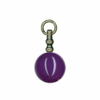INAZUMA イナズマ 約18mm玉付きファスナー飾り 1個入 17 アメジスト AK-87-18【送料無料】 メール便対応商品