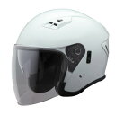 ユニカー工業 Wシールド ジェットヘルメット メタリックホワイト BH-39W【送料無料】