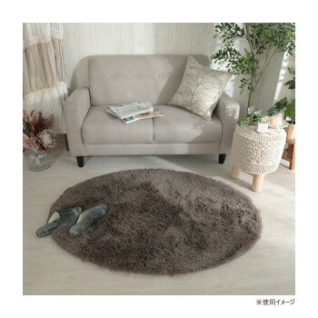 グラムスタイル シフォン 楕円形 GBE グレージュ 90x130cm 「GSCD312205」【送料無料】