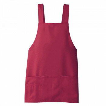 アイトス ショートエプロン ワイン F 861372【送料無料】