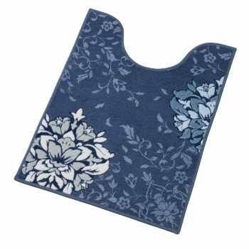 センコー DECORMUSEE プレシャス ロング トイレマット 約80×60cm ネイビーブルー 30276【送料無料】