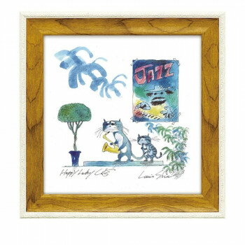 アートパネル ルイ・シン 「サックス キトゥン」 LS-03201【送料無料】 メール便対応商品