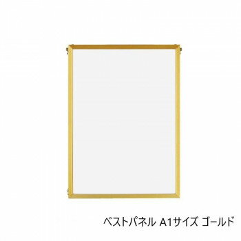 A.P.J. アルミフレーム・アルミパネル ベストパネル A1サイズ(594×841mm)　ゴールド・0020170057【送料無料】