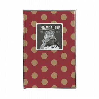 フレームアルバムM　レッドドット　66-002【送料無料】 メール便対応商品