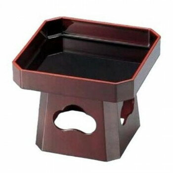 福井クラフト　5.5寸三宝 溜天朱セット 51021078【送料無料】