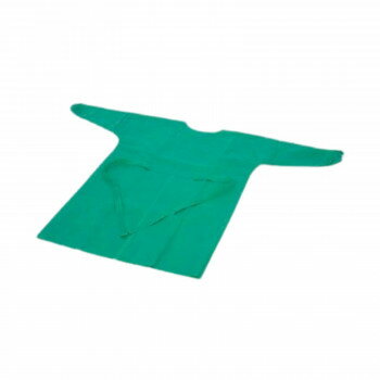 高田ベッド製作所 II型感染防護服(不織布製ガウンタイプ) フリーサイズ グリーン TB-1523【送料無料】