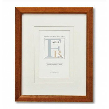 ベーシック フレーム ダブルマット付インチサイズ ナチュラル BS-01522【送料無料】