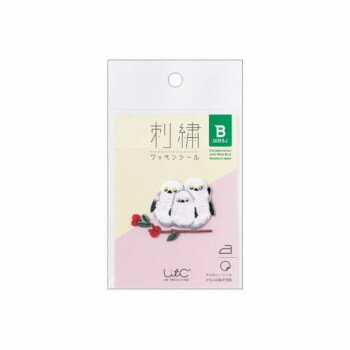 ヒサゴ 鳥刺繍ワッペンシール シマエナガ3羽 UTN204【送料無料】 メール便対応商品 ヒサゴ 鳥刺繍ワッペンシール シマエナガ3羽 UTN204【送料無料】 メール便対応商品