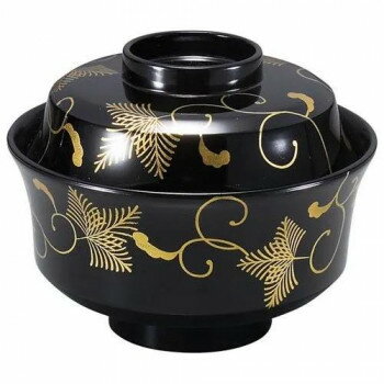 福井クラフト　TA新4寸天竜寺椀 黒松唐草 33023750【送料無料】