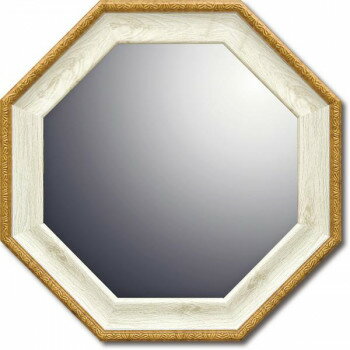 ユーパワー ナチュラル 八角ミラー Sサイズ ホワイト NM-02021【送料無料】