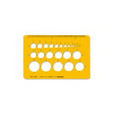 テンプレート No.103M 円定規 1-843-0113【送料無料】 メール便対応商品
