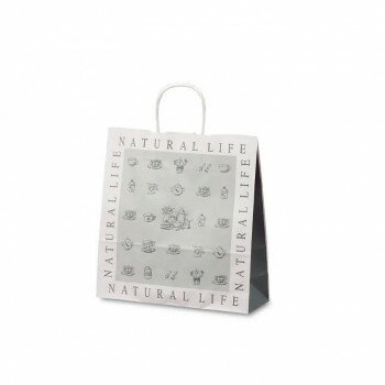 自動紐手提袋 T-6 ナチュラルライフ 1786 50枚【送料無料】