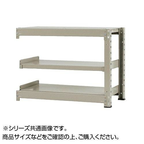 中量ラック　耐荷重300kgタイプ　連結　間口1500×奥行900×高さ900mm　3段　ニューアイボリー【送料無料】