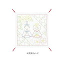 オリムパス 刺し子キット 花ふきん お雛まつり SK-360【送料無料】 メール便対応商品(3)