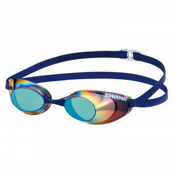 山本光学 SWANS スイムグラス スモーク×エメラルドミラー ネイビー SR-10M EMSK【送料無料】