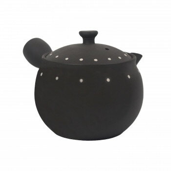 M1172 陶山急須 水玉 円 萬古焼【送料無料】