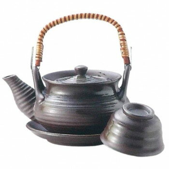 M2211 碗形イラボ吹(茶) 土瓶むし【送料無料】