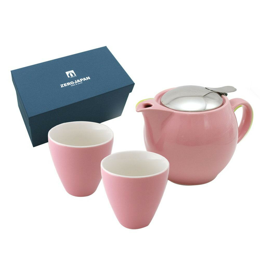ZERO JAPAN ユニバーサルティーポット3人用+ティーカップトール×2 ZG-002 ROS・ローズ【送料無料】