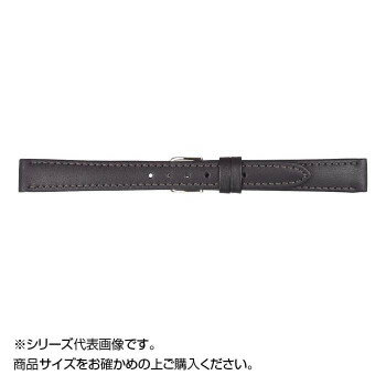 MIMOSA(ミモザ) 時計バンド EMカーフ 11mm ブラック (美錠:銀) CEM-A11【送料無料】 メール便対応商品