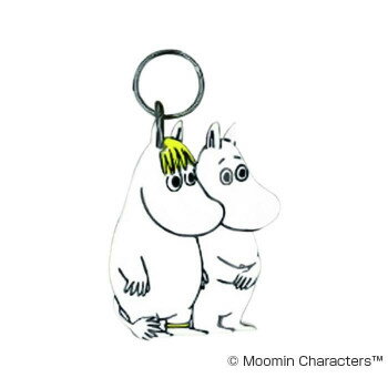 MOOMIN(ムーミン) 白樺製キーリング ムーミンとスノークのおじょうさん APM100152【送料無料】 メール便対応商品