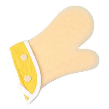 ユーロキッチン eurokitchen シリコン鍋つかみ シリコンミトン イエロー×ホワイト【送料無料】 メール便対応商品