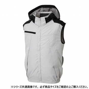 サンエス チタン加工ベスト 6:シルバー LL KF92502【送料無料】