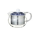 46462 波佐見焼 indigo japan(インディゴジャパン) 染抜しぼり SSガラスポット 375ml【送料無料】