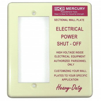 マーキュリー ワイドスイッチプレート ホワイト ME049650【送料無料】 メール便対応商品