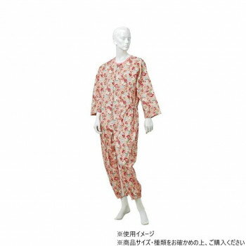 神戸生絲　コベス　通年用/婦人つなぎパジャマM No.906 ローズ 花柄【送料無料】