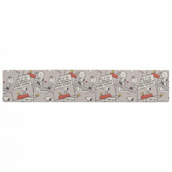 センコー スヌーピー　キュートコミック　お手入れ簡単PVC　ロングマット　約45×240cm　グレー 72063【送料無料】
